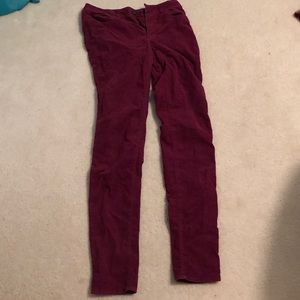 Maroon American Eagle corduroy Pants